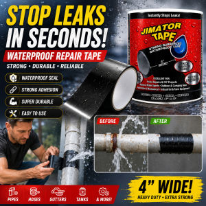 🔒【Instant Patch】 Heavy Duty Waterproof Repair Tape Strong Adhesive Sealing Tape for Roof Pipe Wall Gutter Household Outdoor Leak Repair Black White Flexible Patch