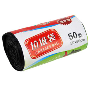 Ginca 1Rolls 50x60cm Garbage Bags Single Color Thick Convenient Environmental Plastic Trash Bags Disposable Plastic Bag Black Garbage
