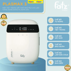 Máy Tiệt Trùng Sấy Khô Khử Mùi UVC-LED  FATZ BABY Công Nghệ Nano Plasma Ion PLASMAX 3 Thể Tích 16L