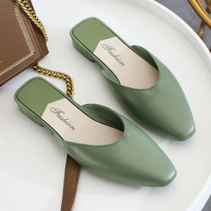Free Shipping WomenS Summer Slippers Korean Style Fashionable And Versatile Slip-On Design Suitable For Wearing Outdoors With A Closed-Toe Style And Easy To Put On