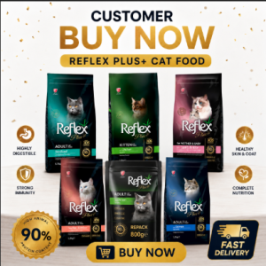Reflex Plus Premium Cat Food Repack 800GM (Kitten Chicken Adult Salmon Hairball Sterilised Mother & Baby Lamb)