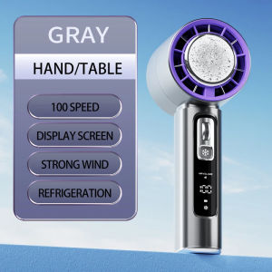 Portable Handheld Turbo Fan 100 Wind Speeds AdjustablePersonal Fan Battery Operated Electric Eyelash Fan