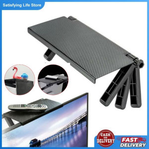 Adjustable TV Screen Storage Rack Computer Monitor Desktop Stand ABS TV Display Shelf TV Screen Storage Bracket Organizer