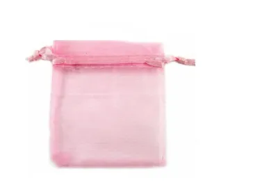 9 x 7 cm. 10-pc Organza Bag. Light Pink. Pastel baby Pink. Drawstring Mesh Pouch. Party Pack. Wedding Favours 9x7 / 7x9