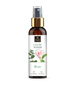 Good Vibes Rose Glow Toner 120 ml Hydrating Light Weight Anti Ageing Nourishing Moisturizing Brightening Revitalising for All Skin Types