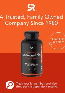 in Cell Longevity Support Sports Research 12mg Astaxanthin Supplement High Bioavailability Coconut Oil Protect Neural Cells From Oxidation Reduce Mental Fog Boost Stable Focus For Writers Designers & Long Hour Thinkers