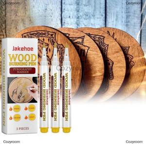 [COD] Cozyroom 3Pcs Wooden Burning Marker Pens Scorch Pens For Wood BurnWood Burn Marker Pen Wood Burning Marker Pen