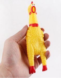 Mainan Kucing/Anjing Kunyah Bentuk Ayam Mencicit