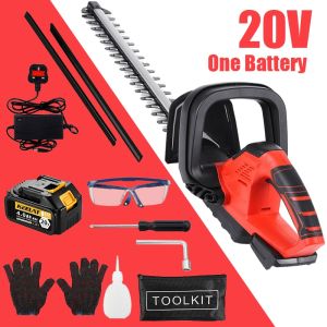 Metal Mart KEELAT Cordless Hedge Trimmer 20 in with Battery Electric Shrub Grass Trimmer Pruning Saw Garden Tools Trim Pokok Taman