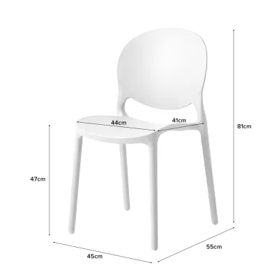 (JIJI.SG) ZURIE Stackable Chair / Dining / Outdoor / Stacking / JT