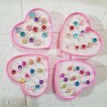 Set 12 nhẫn hợp kim đính đá nhân tạo giá sỉ cho bé. 