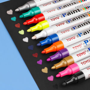 1Pc Permanent Marker Pens Tyre Graffiti Paint Markers For Wood Rock Plastic Leather Glass Stone Metal Art Supplies
