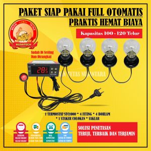 Paket Siap Pakai STC1000 Kapasitas 100 Sampai 120 Butir Telur Mesin Tetas