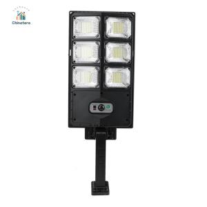 Solar Street Light with Motion Sensor and Remote for Parking Lot and Garden 80W High Brightness IP65 Waterproof