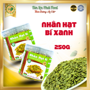 NHÂN HẠT BÍ XANH CHƯA RANG CHÍN TÂN LỘC PHÁT HŨ 250G