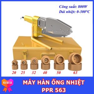 Máy Hàn Ống Nhiệt Đầu Hàn Từ Phi 20-63mm - PPR 563 (800W) - Chuyên Dụng Cho Thợ Điện Nước - Bảo Hành Toàn Quốc 6 Tháng