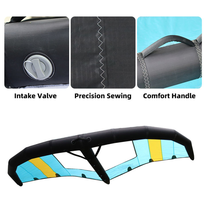 TwirlTide%20Portable%20Windsurfing%20Inflatable%20Wing%205?%20Handheld%20Wing%20Foil%20Kite%20Surfing%20Inflatable%20Wing%20with%20Window%20Blue%20-%20Image%204