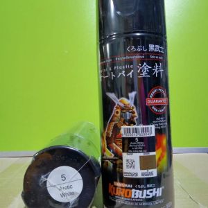 Pilok Pilox Cat Samurai 5 White Arctic 5 Putih Artic 400ml Cat Semprot Samurai Paint Kurobushi Aerosol