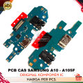 PCB CAS / PAPAN BOARD CONNECTOR CHARGER SAMSUNG A10 - A105F ORIGINAL. 