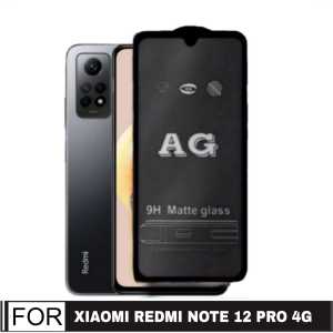 TEMPERED GLASS AG MATTE / KACA HITAM / ANTI MINYAK FOR XIAOMI REDMI NOTE 12 4G / REDMI NOTE 12 PRO 4G / REDMI NOTE 12 PRO 5G / INFINIX ZERO 20 2022/ INFINIX NOTE 12 2023