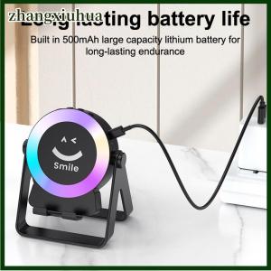 zhangxiuhua Induction Bluetooth Speaker Subwoofer Bass With Desktop Phone Holder Tablet Bracket LED Light Portable Wireless Speaker