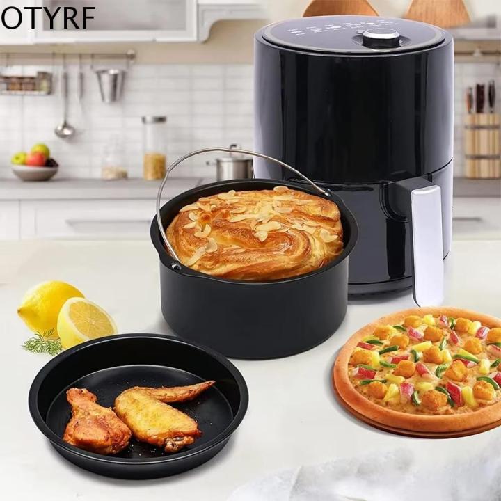 OTYRF 6/7/8/9 Inch Air Fryer Baking Pan Set Non-Stick Carbon Steel Air