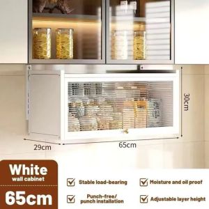 Kitchen Cabinet Hanging Storage Cabinet Wall-mounted Spice Shelf with Pegboard OrganizerKitchen Storage Pantry/Dish Cabinet Spice Rack