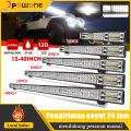Slayers 20 45in 180W-612W Tri-Baris Lampu LED Bar Offroad Led Bar Combo Led Lampu Kerja Bar untuk Truk SUV ATV 12v-60V. 
