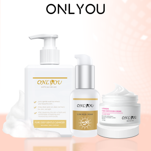 【COD】4pcs ONLYOU Sunscreen Cream SPF50+PA+ & Brightening Toning Cream & Amino Acid Pore Cleanser 【BPOM】