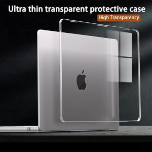 เคสโปร่งใสคริสตัลเที่ยงคืนสำหรับแอปเปิ้ล Macbook Air M3 13 15นิ้ว A3113 A3114 M1อากาศ A2337โปร M2 A2338ซูเปอร์บางฝาครอบ Pro 13 14 16นิ้ว A2992 A2991ป้องกันเรตินา13