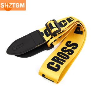 [COD] SHZTGM สายกีตาร์ Multi-Color เข็มขัดปรับสีสันพิมพ์สายกีตาร์ไนลอน