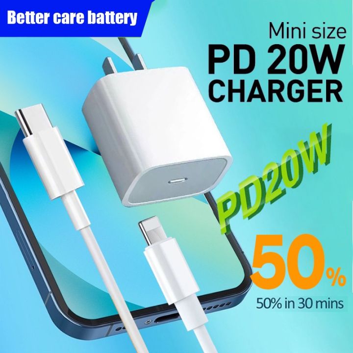 Fast Charging Wall Plug USB-C Charger PD For iPhone 13 12 PRO MAX 11 XR XS  X