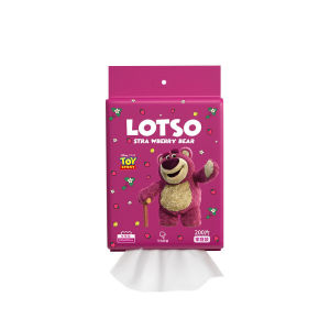 Lotso Facial Towel 💦 草莓熊洗脸巾 Tuala Muka Tisu Muka Pakai Buang Kartun Boleh Gantung Cartoon Disposable Cleansing Face Tissue Hang