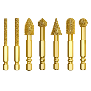 Efficient Diamonds Burr Grinding Bit with Hexagonal Shank Engraving Carving Head for Intricate Work On Hard Materials