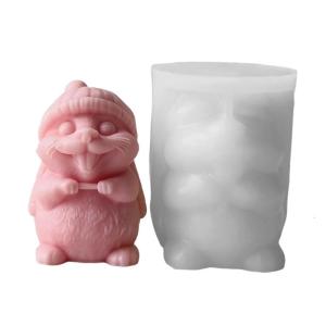 Artistic Silicone Mold Creative Individuals Crafting Groundhog Figure Moulds Perfect for Art Classes and Home Decoration