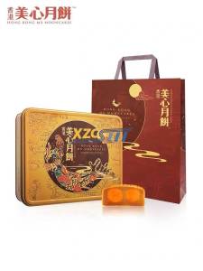 【Fast Delivery From Stock】中国香港美心双黄白莲蓉月饼China Hong Kong Maxims Double Yellow and White Lotus Paste Mooncake Gift Box Egg Yolk Lotus Paste Hong Kong-style Cantonese-style Specialty Mid-Autumn Festival Gift