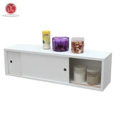 Rak Dapur Tempel Dinding Gantung Kichen Set Minimalis 80x20cm 2 Pintu Sliding
