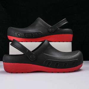VINCENT Chef Shoes for Men Clogs Kitchen Shoes Non-slip Waterproof Oil-proof Work Shoes Slip on Resistant Safety Shoes Restaurant Cook Shoes Comfortable Professionals Hospital Nurses Shoes Waterproof Garden Shoes Size 40-49