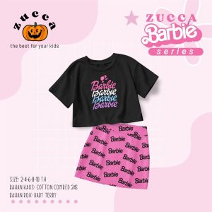STP Setelan Rok Anak Cewek Perempuan Motif Barbie Zucca 1-9 Tahun ACS