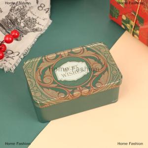 [COD] Home Fashion 1Pc Rectangle Tinplate Can Candy Box Gift Storage Box Biscuit Can Metal Can Home Storage Box Xmas Candy Cans Kids Gift