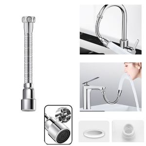 WU552 ABS + สแตนเลส ตัวขยายก๊อกน้ำ 12/16/20/30/50ซม. สากลสากลสากล ท่อน้ำประปาท่อ แข็งแรงทนทาน ป้องกันน้ำกระเซ็น หัวฉีดก๊อกน้ำ เครื่องมืออ่างล้างจานในครัว