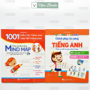 Sách - Combo Mindmap Chinh Phục Từ Vựng Tiếng Anh Theo Sơ Đồ Tư Duy Mind Map - 1001 Mẫu Câu Tiếng Anh Giao Tiếp
