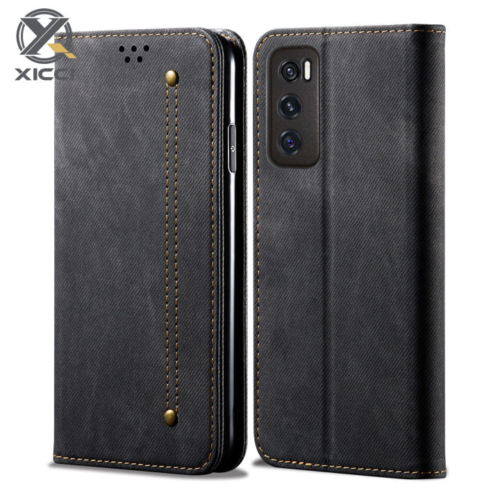XICCI Wallet Phone Case for Vivo V20 SE/Vivo Y70 2020 Magnetic 360 Retro  Leather Credit Card Money Slot Back Cover for Vivo V20 SE/Vivo Y70 2020