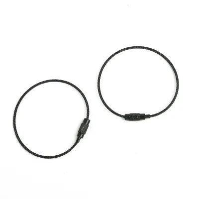 2 Chiếc Móc Khóa Dây Thép Không Gỉ Nhiều Màu Đường Kính 50Mm Móc Khóa Dây Cáp Móc Khóa Dây Móc Chìa Khóa Vòng Tròn Bộ Dụng Cụ Trang Sức Nam Nữ