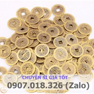 *ĐỒ CHUẨN* COMBO 30 Đồng Xu Cổ Phong Thủy Âm Dương Bằng Đồng