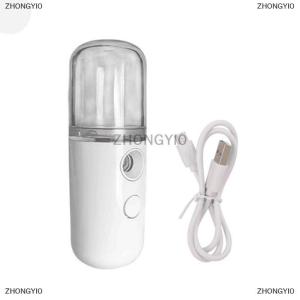 [COD] ZHONGYI0 30ML Mini Facial Steamer Personal Nano Sprayer USB Nebulizer Humidifier Moisturizing Hydrating Women Beauty Skin Care Tool