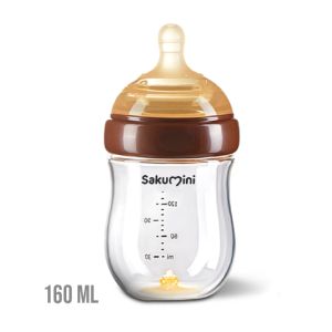 Sakumini Glass Baby Bottle Botol Susu Bayi Kaca Borosilicate Anti Kolik BPA Free