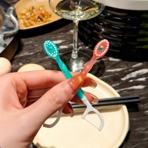 Bàn Chải Đánh Răng Du Lịch 5in1 Cao Cấp | Combo 2 Cái | Có Hạt Kem | Mini Tiện Lợi Sạch Kẽ Răng