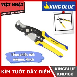 Kìm tuốt dây điện Kingblue KND180 tổng chiều dài 180mm 7inch - Điện Máy Việt Nhật