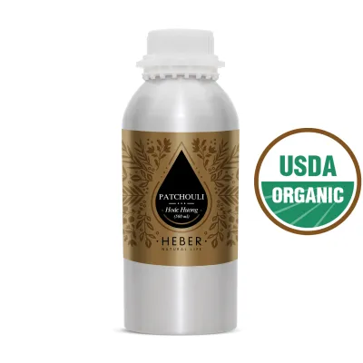(Chai Lớn 500ml/1000ml) Tinh Dầu Hoắc Hương Patchouli Essential Oil Heber Natural Life 100% Thiên Nhiên Nguyên Chất Cao Cấp Xông Thơm Phòng